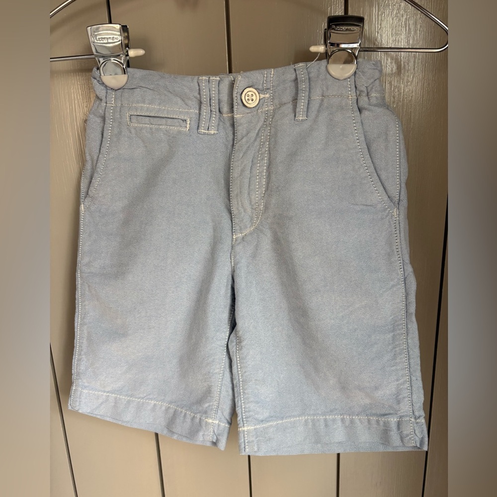 Gap Kids Boys light blue Chambray Chino Shorts Size 6